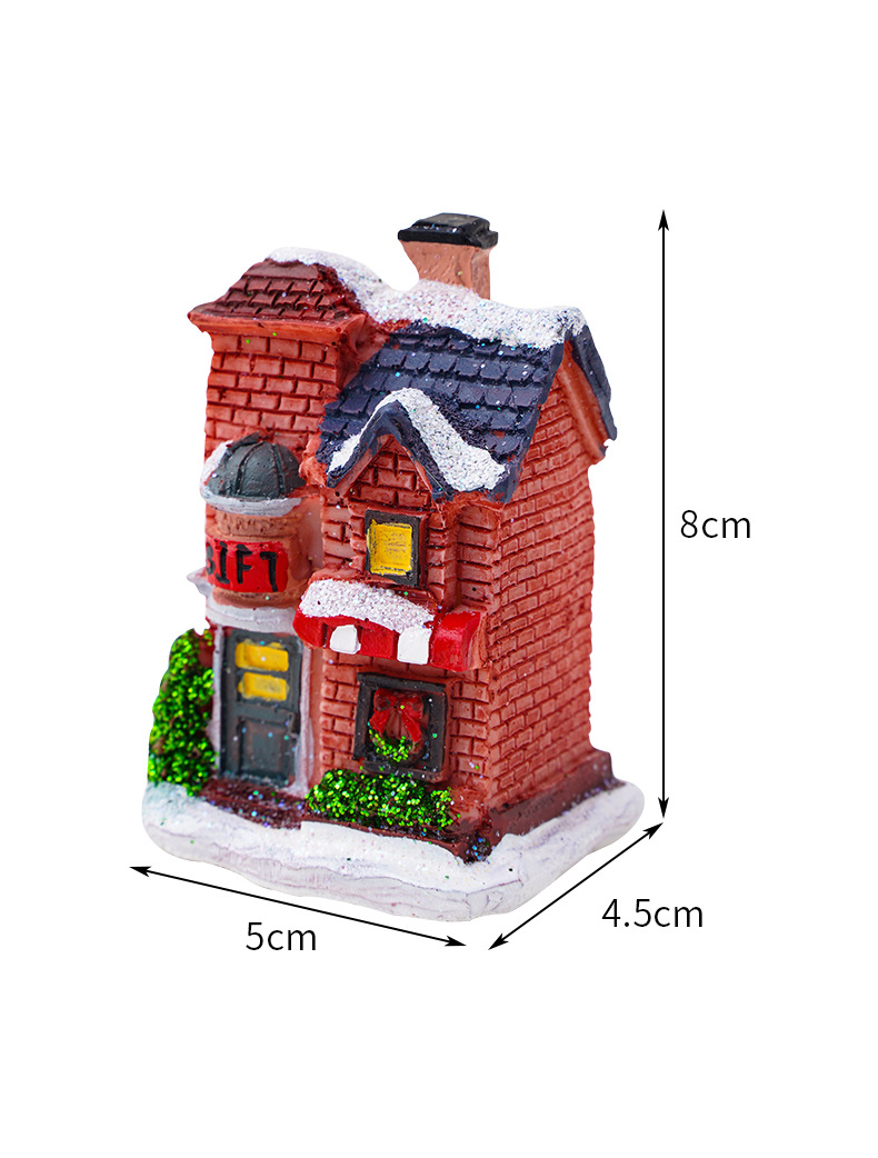 Christmas House Resin Party Ornaments display picture 1