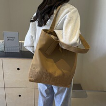 休闲软面大容量包包女2024新款时尚睿营百搭单肩包通勤个性托特包