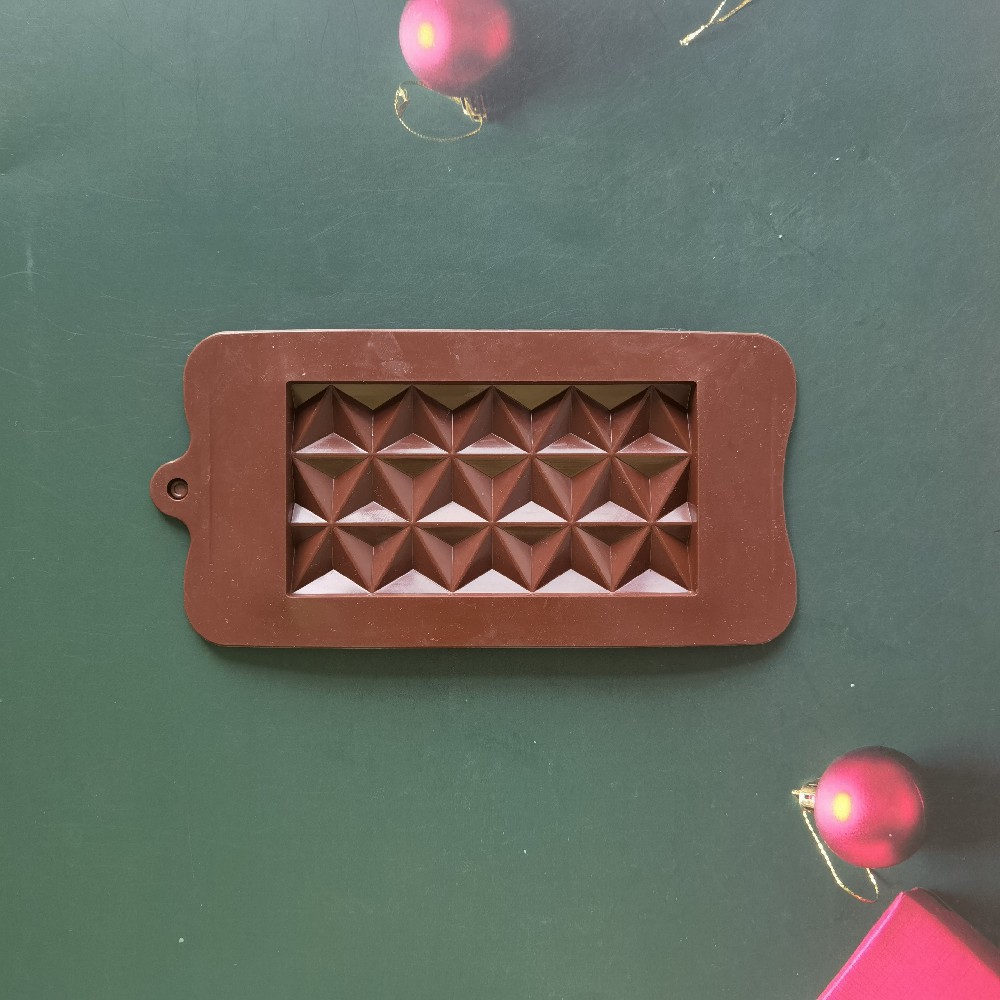 Triángulo chocolate 468 galletas molde de silicona pastel helado pudín molde de postre jabón utensilios de cocción