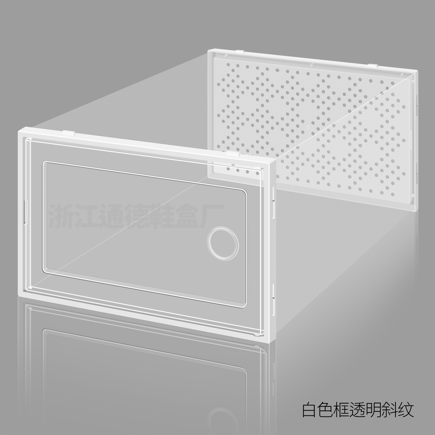 Caja de almacenamiento de zapatos transparente - Apertura lateral, gabinete para hogar, venta al por mayor, tamaño grande