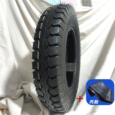Non-industrial tires, tires, outer and inner - 400-12-old-plain-pattern-thickened-8-layer-tire-inner-tube