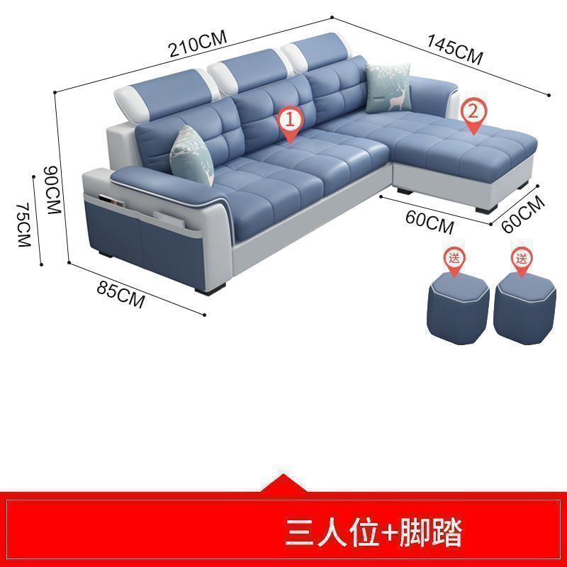 整装布沙发全套出租屋小户型现代客厅家具简约可折叠布艺沙发两用|undefined