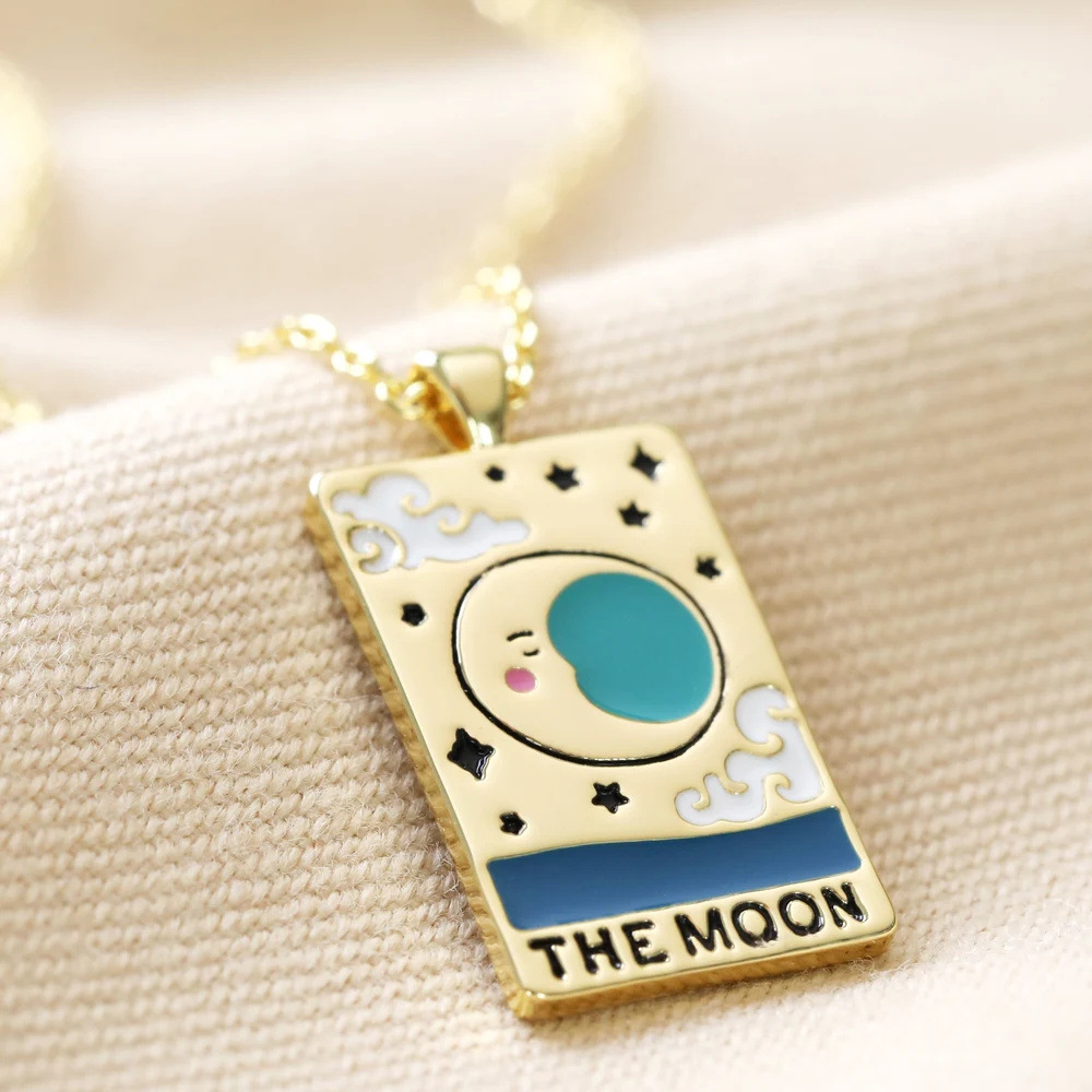 201 Stainless Steel, Titanium Steel Chain Material 1 Piece Quantity 201 Stainless Steel 304 Stainless Steel Titanium Steel Gold Plated Rhodium Plated Retro Enamel Geometric Pendant Necklace
