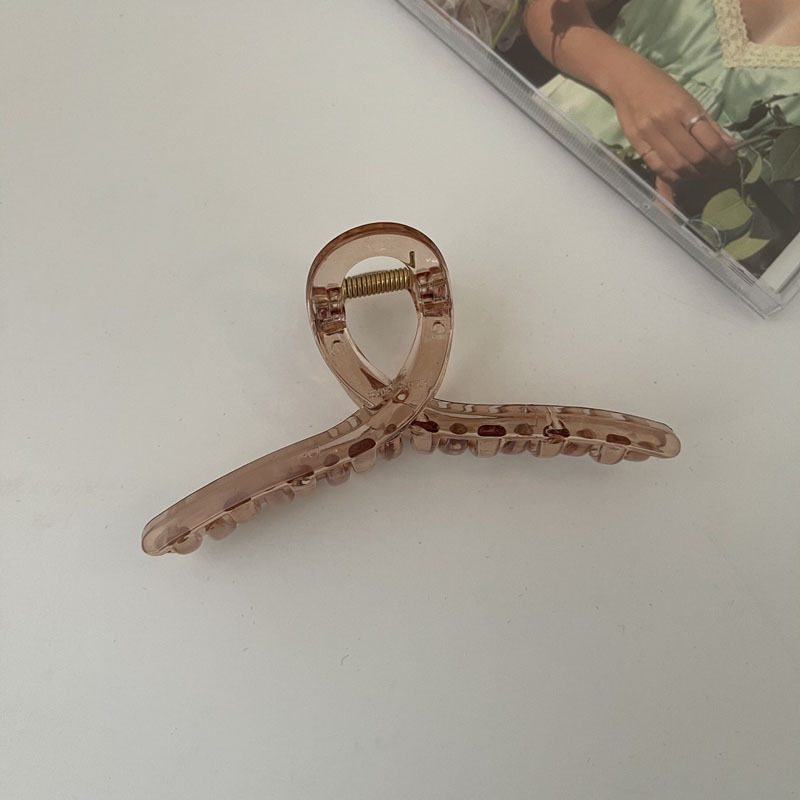 Rot und Braun gemischt clip sammlung einfache dame haar curler große zurück Löffel bad praktische clip clip_voghion.com