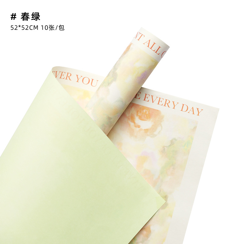 Papel de arte impermeable, papel de flores, papel de embalaje de flores, ramo de regalos, material de florista, lote