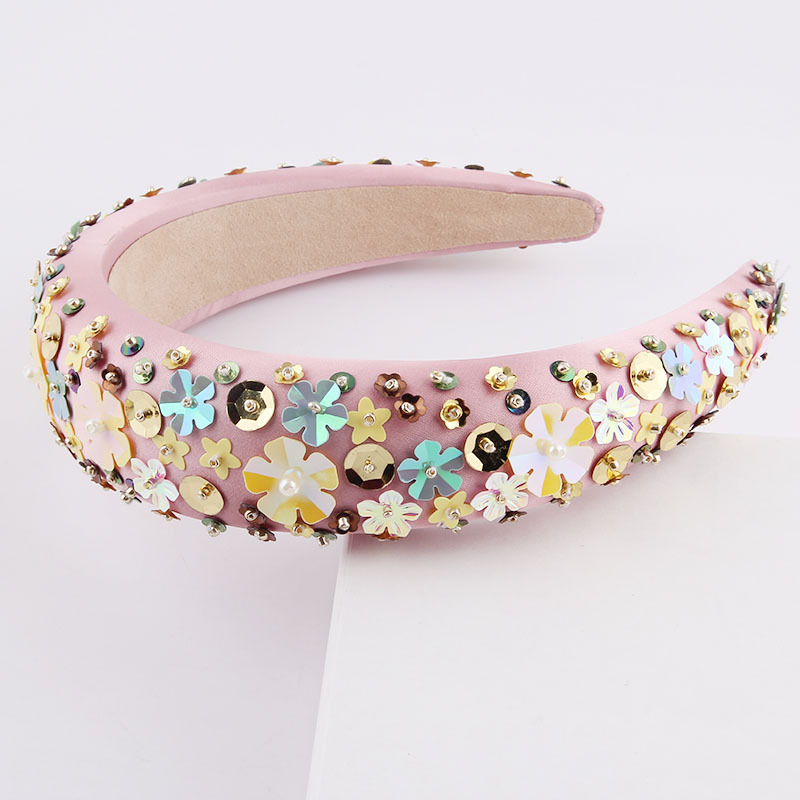 Fashion Particle Flower Sponge Headband display picture 4