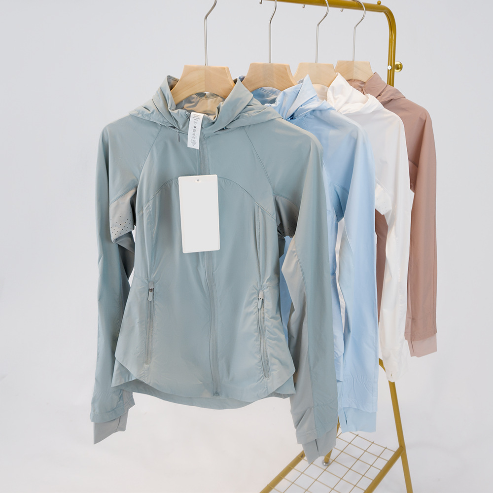 UPF50+ Cooling Sun Protection Jacket for Women, Hooded, Fitted, Breathable, Anti-Ultraviolet, Long-Sleeved Outerwear for Summer