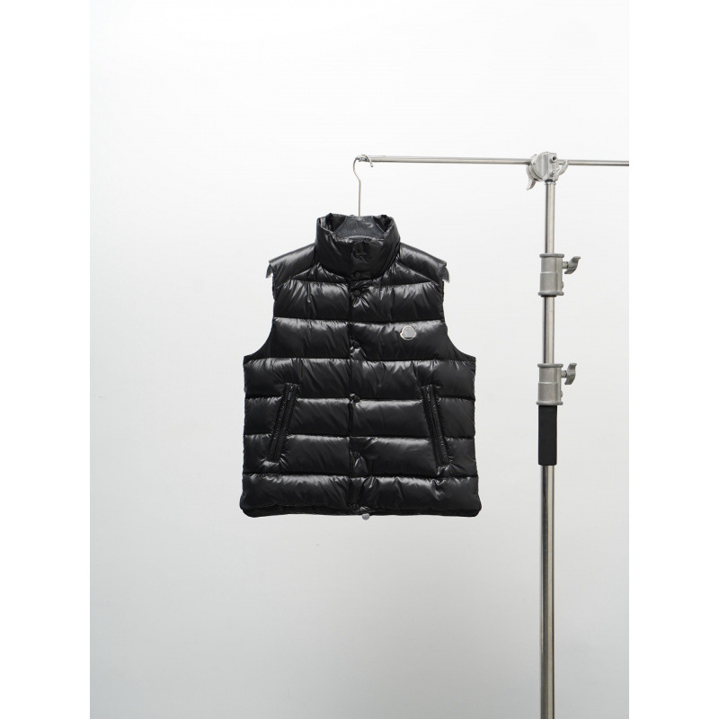 Moncler 21FW TIBB Classic Stand Collar Hoodless Down Warm Vest Unisex Down Jacket Vest Moncler 21FW TIBB Classic Stand Collar Hoodless Down Warm Vest Unisex Down Jacket Vest