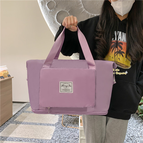 Wholesale new large capacity fitness bag travel bag carry-on luggage foldable storage travel bag dry-wet separation