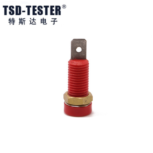 S4244 4mm panel socket banana socket galvanized ABS shell welding or 6mm blade connection 24A binding post