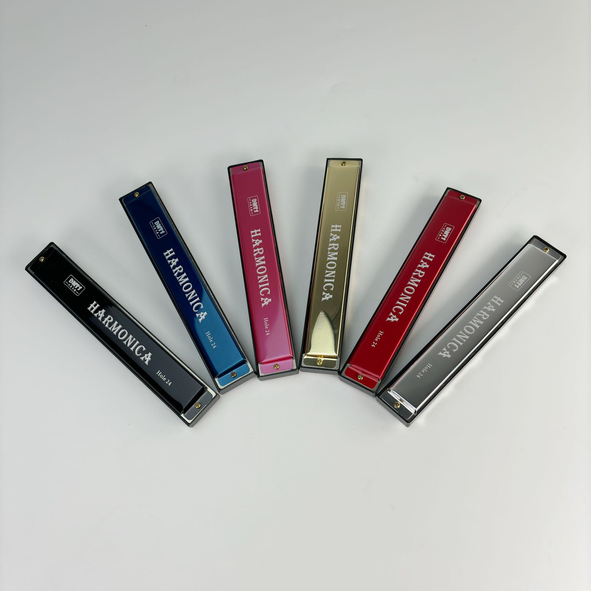 厂家批发金属24孔C调6色双排口琴 学生礼品 益智早教儿童乐器幼教