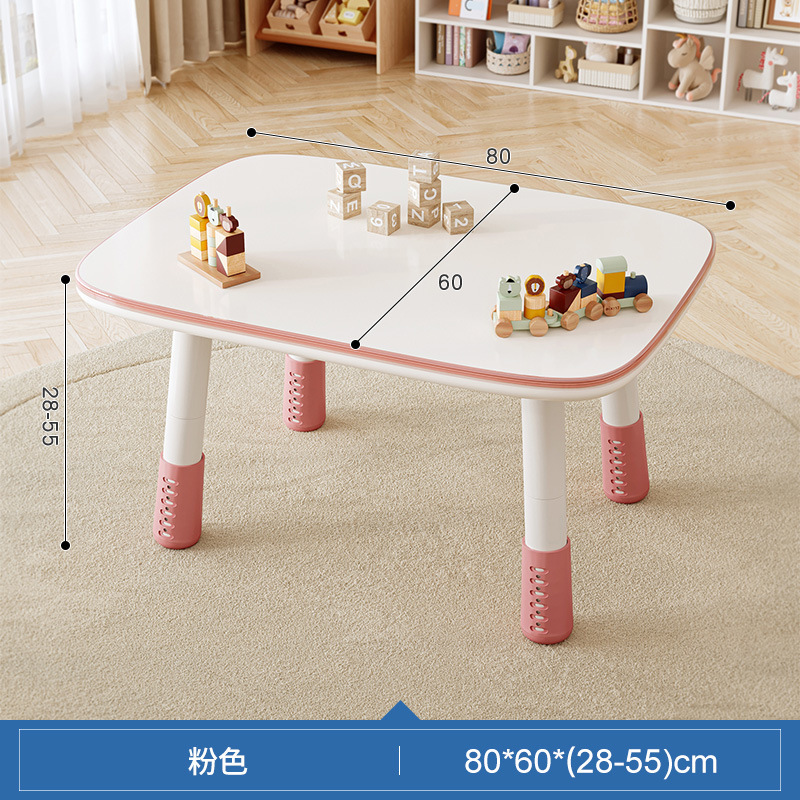 Mesa de maní Mesa de estudio para niños Escritorio de lectura Clase de arte de jardín de infantes Mesa de pintura Se puede subir y bajar para hacer una mesa pequeña hecha a mano