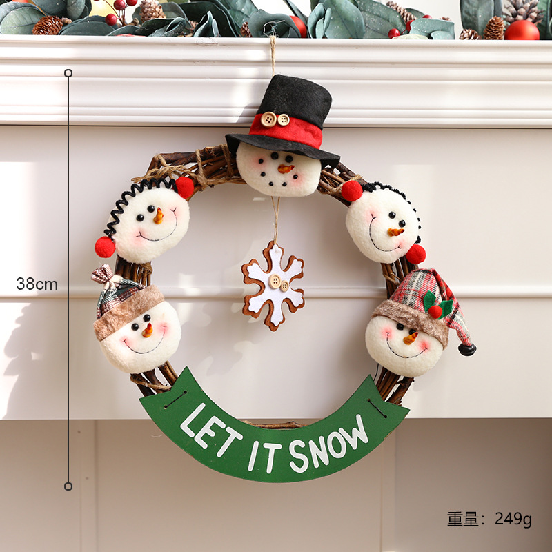 Nuevo estilo transfronterizo Decoración navideña Escena navideña Decoración de árboles Decoración de ancianos Diy Adornos de alces hechos a mano