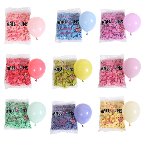 Small 5-inch macaron color latex balloons, wedding room decoration, party decoration, wedding candy color balloons, 1 pack of 200 pieces