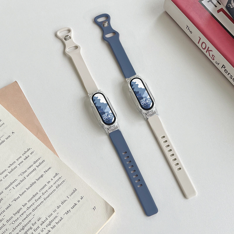 살구색 블루 그레이 + 투명 케이스