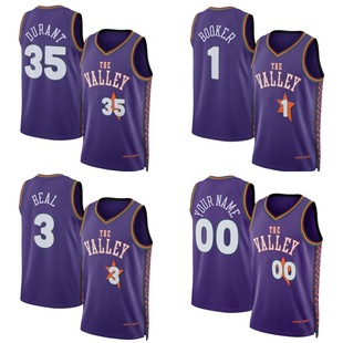 Foreign trade supply 25 season sun team 35 durant jersey 1# Booker basketball suit source factory wholesale