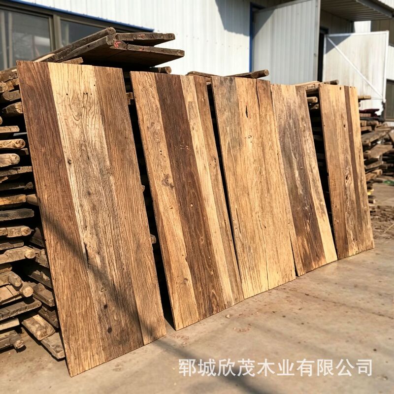 Northern elm wood panels, vintage weathered style, suitable for old door panels, B&B decoration, wall panels, and stair treads, solid wood panels