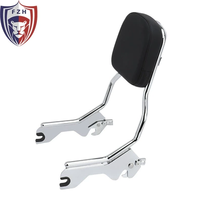 Suitable for Harley Luwei modified cool electroplating color rear backrest rear shelf rear tailstock back cushion (Motorcycle cushion) - electroplating-color