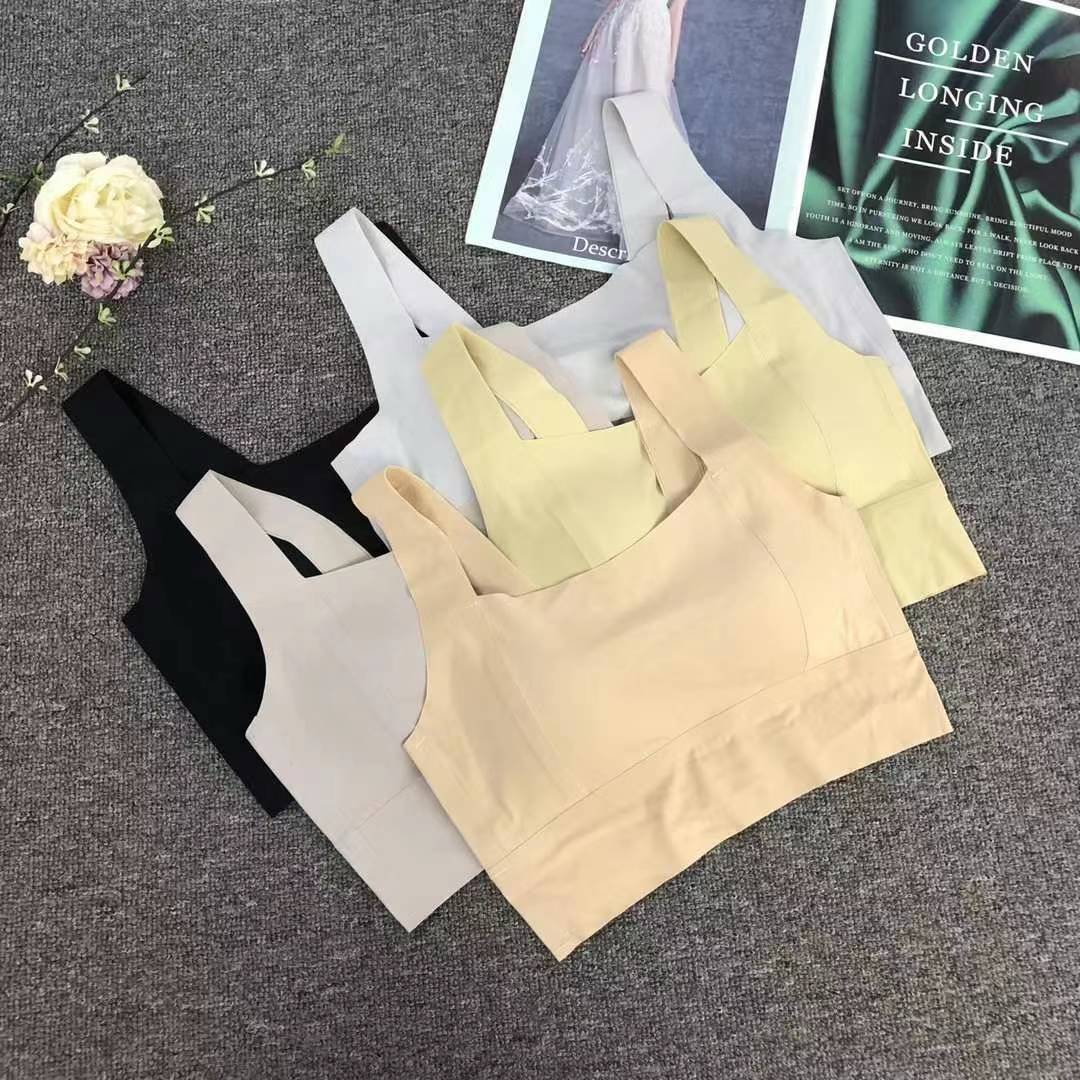 Nuevo cinturón de hombro ancho sin marcas, chaleco de alta calidad, bra de yoga, ropa interior deportiva, mujer