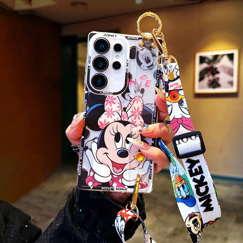 Suitable for Samsung S25Plus Mobile Phone Case Wristband S24Ultra with Stand S23Fe Crossbody S22 Anti-Fall New Style Suitable for Samsung S25Plus Mobile Phone Case Wristband S24Ultra with Stand S23Fe Crossbody S22 Anti-Fall New Style