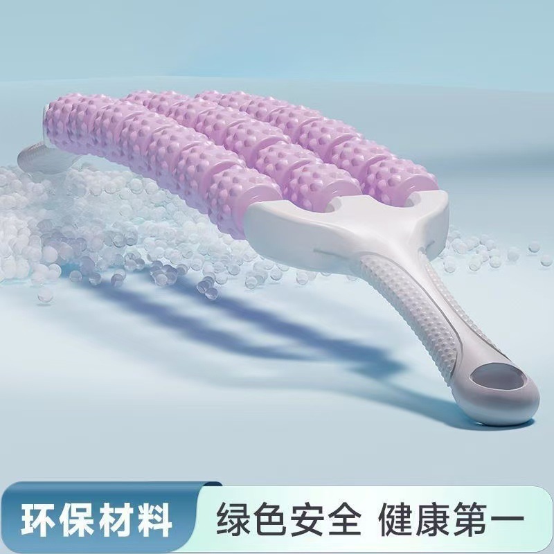 卸売 3 列曲げ可能な子供用マッサージスティックヨガマチーナロング感覚統合高トレーニング筋肉リラクゼーションローラーシャフト|undefined