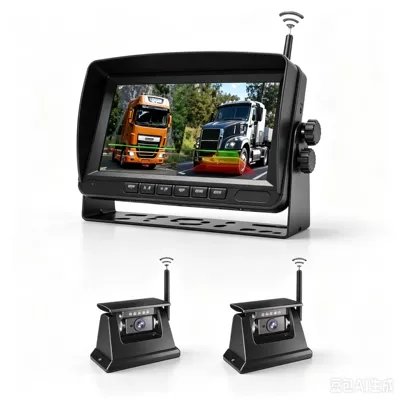 Reversing Image Bsd Car – Driving recorder - 7inch-car-wireless-monitor-2-wireless-wifi-solar-magnetic-cameras