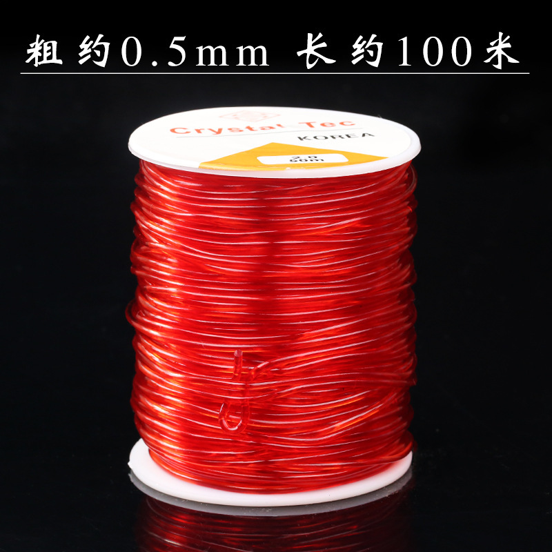 Cuerda de cristal transparente, hilo elástico, cuerda de Wenwan, pulsera, pulsera con cuentas, cuerda, hilo de pescado coreano, elástico al por mayor