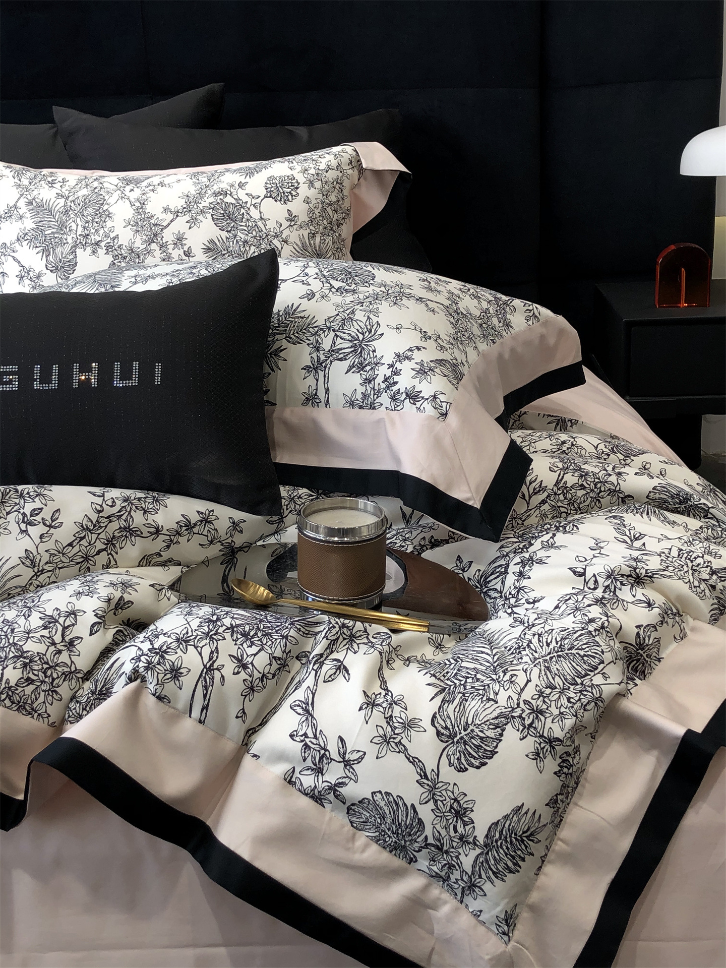 Completo letto matrimoniale vintage stile francese in cotone_voghion.com