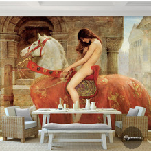 性感美女油画人体艺术墙纸主题酒店宾馆会所ktv包厢3D情趣房壁纸