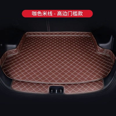 models full coverage trunk mat, Trunk Mat - high-side-threshold-protection-modelcoffee-colored-with-beige-lines-please-specify-the-car-model-and-year-in-the-comments-default-item