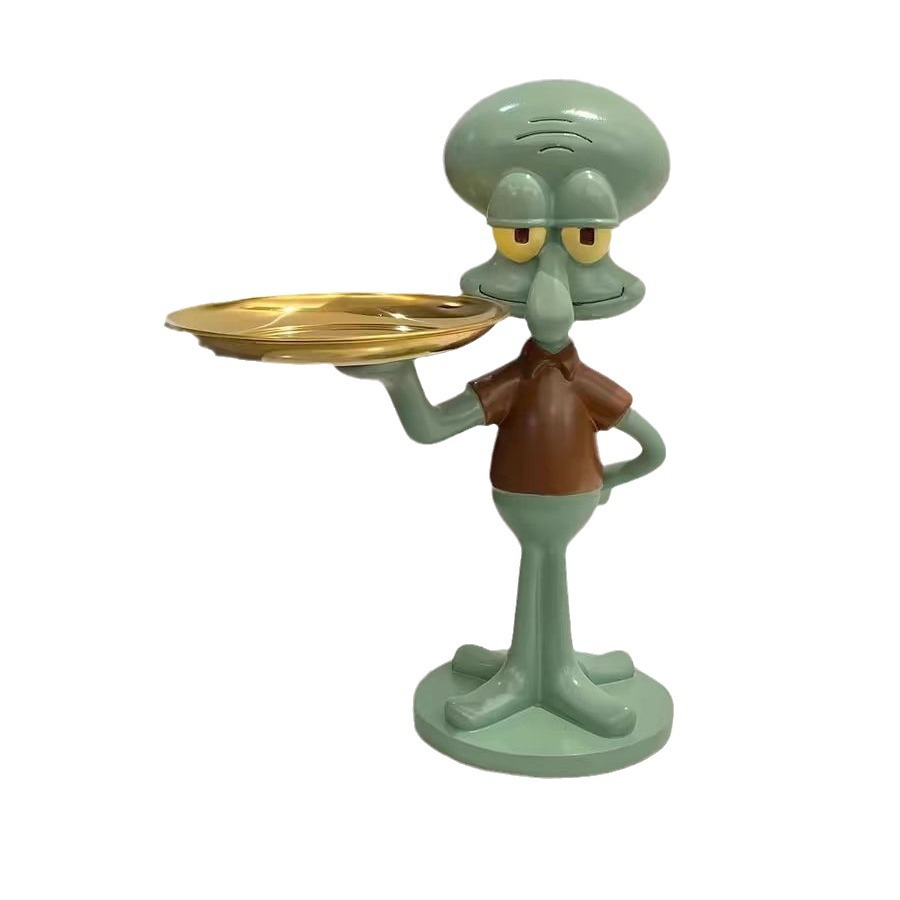 SQUIDWARD 쟁반 SQUIDWARD SQUIDWARD 휴대 전화 브래킷 스타일링 스토리지 장식품 스토리지 트레이 사무실 장식품