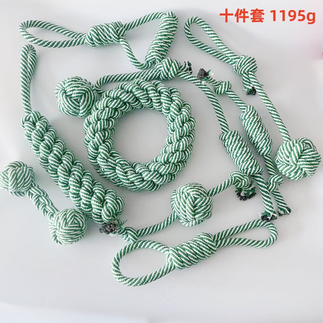 El popular juego de juguetes para la dentición de perros de Amazon, juguete de cuerda de algodón para mascotas, resistente a las mordidas, alivia el aburrimiento, suministra juguetes de autoentretenimiento.