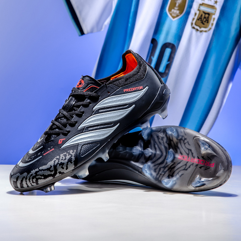 Zapatillas de Fútbol de Entrenamiento TF/AG, Suela de TPU y Caucho, Transpirable para Césped Natural y Artificial