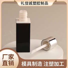 电镀银眼影高光分装瓶方形唇釉管亮面圆盖唇蜜唇彩管厂家批发包材