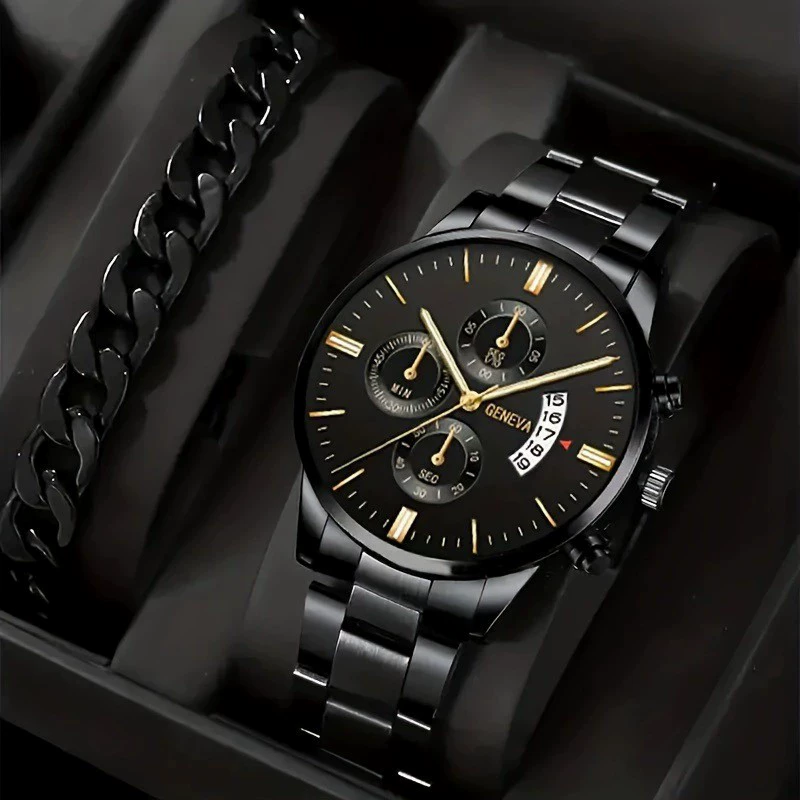 Классический модный календарь внешней торговли часы оптом тренд спортивные мужские стальные часы бизнес-трансграничный набор