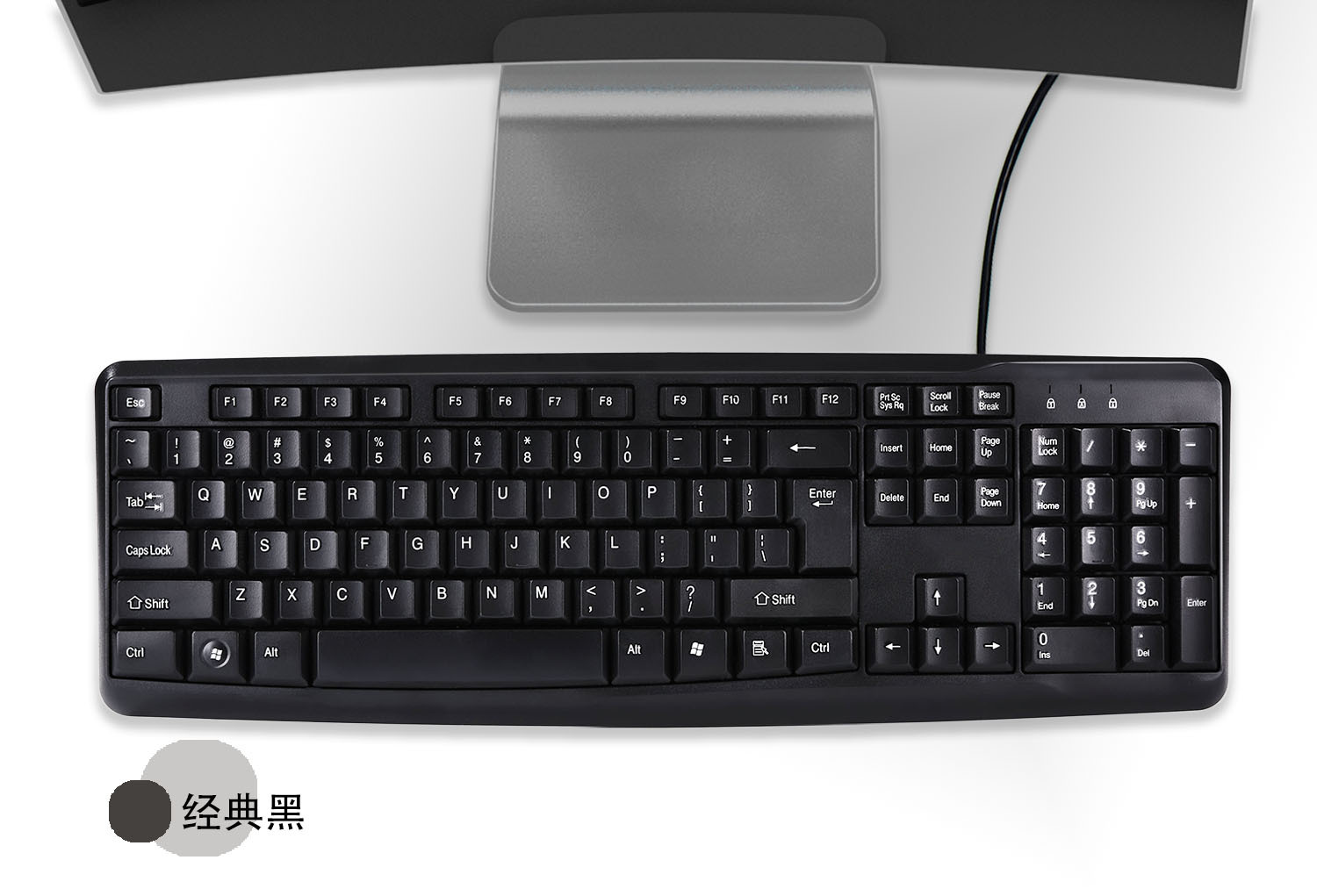 Color Rosa teclado con cable ultrafino mudo oficina de negocios computadora de escritorio portátil universal externo USb image 10