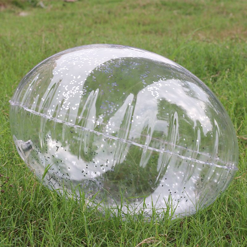 Transparente redondo almohada inflable coche de viaje al aire libre portátil espesado esmerilado flash relleno bolsa inflable almohada núcleo image 5