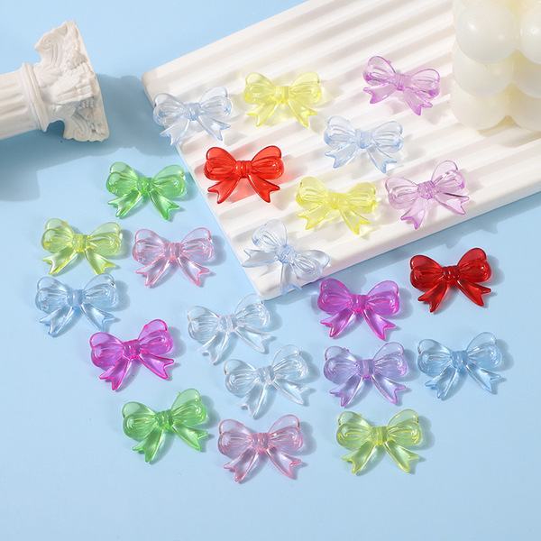 Acrylic transparent hair band with bow