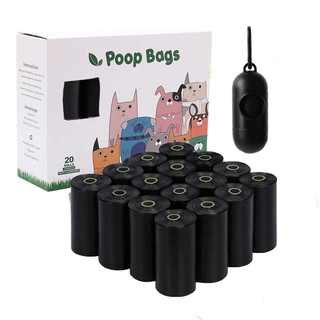 亚马逊Pet WASTE bags 生物降解黑色可降解宠物垃圾袋拾便袋现货