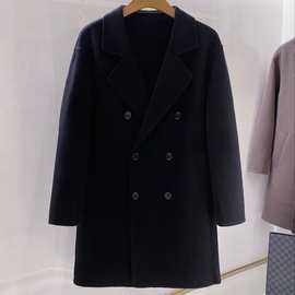 LP男士Loro高端 羊毛混纺双面毛呢大衣外套 触感细腻柔软挺括有型