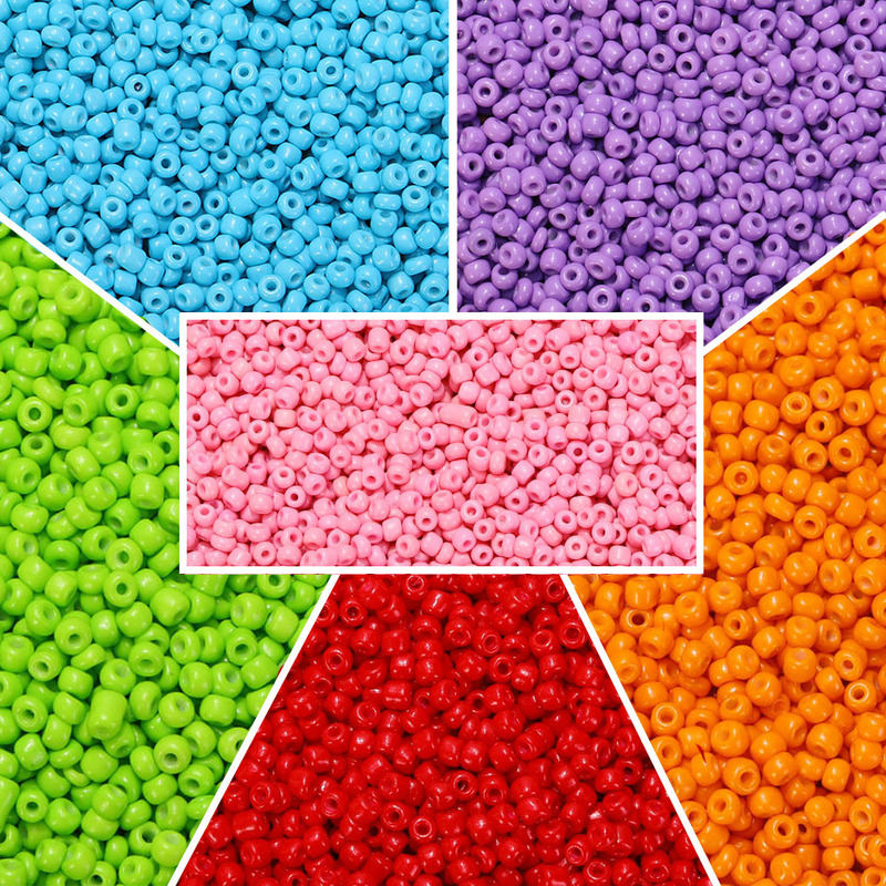 2/3/4mm Solid Color Painted Glass Seed Beads Loose Beads Handmade DIY Bracelet Necklace Beading Jewelry Accessories Materials 2/3/4mm Solid Color Painted Glass Seed Beads Loose Beads Handmade DIY Bracelet Necklace Beading Jewelry Accessories Materials