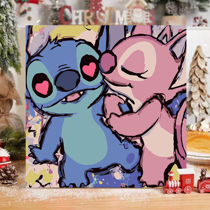 El niño prodigio de Nezha Naohai Diy pintura al óleo digital para colorear a mano Anime Ao Bing Nezha pintura al óleo pintura decorativa