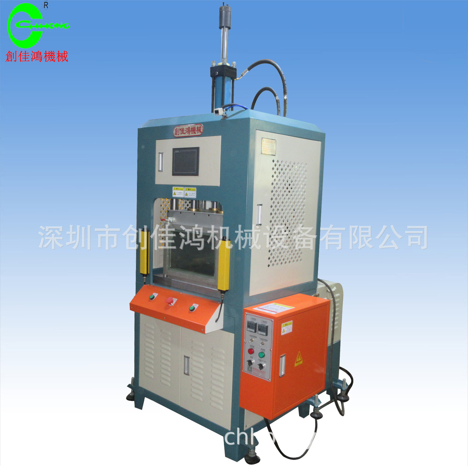 非标设计四柱真空油压发热机新能源电池绝缘片热压机