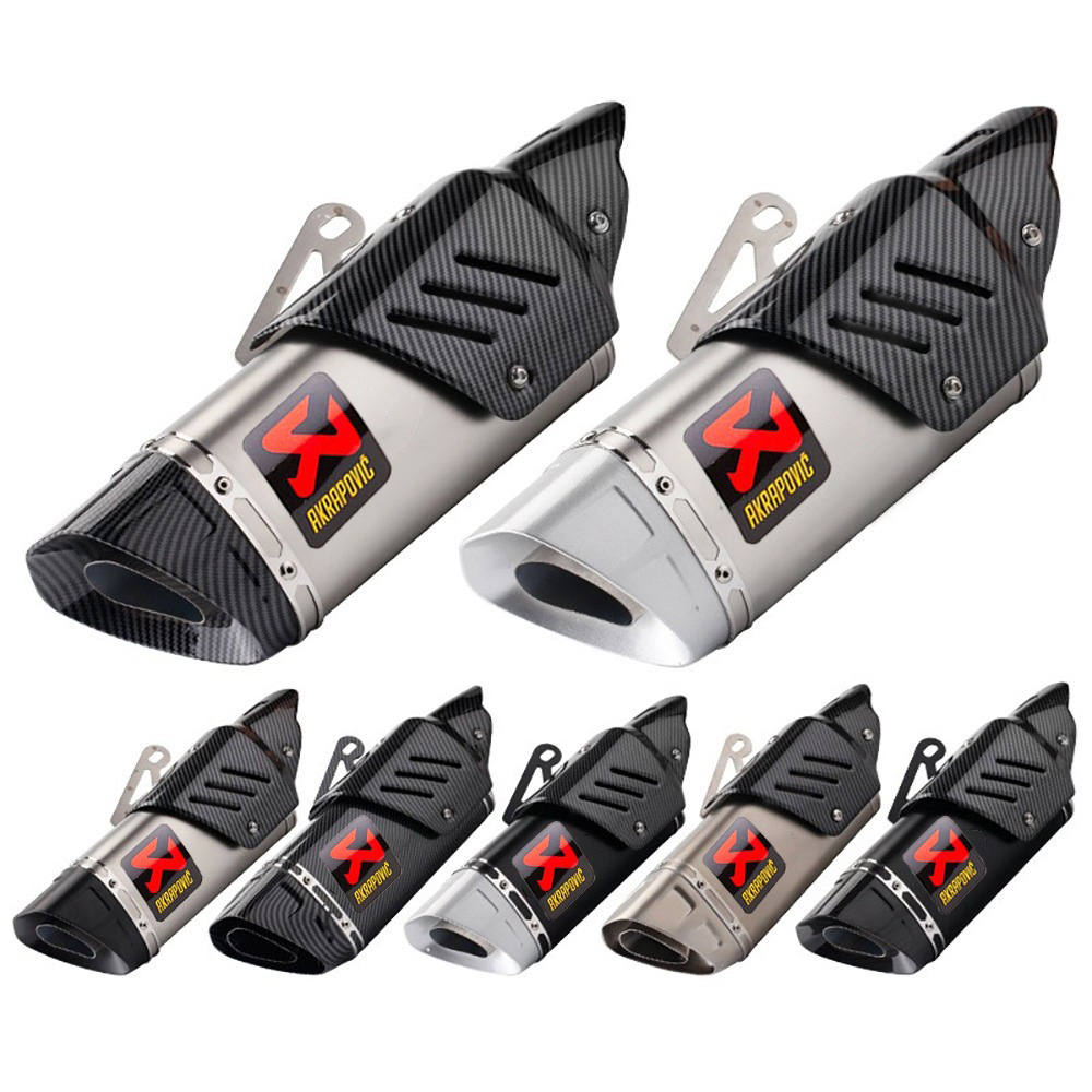 Motorcycle exhaust pipe modification tail throat oblique triangle exhaust pipe tail section stainless steel R3/R25/DUKE/NINJA