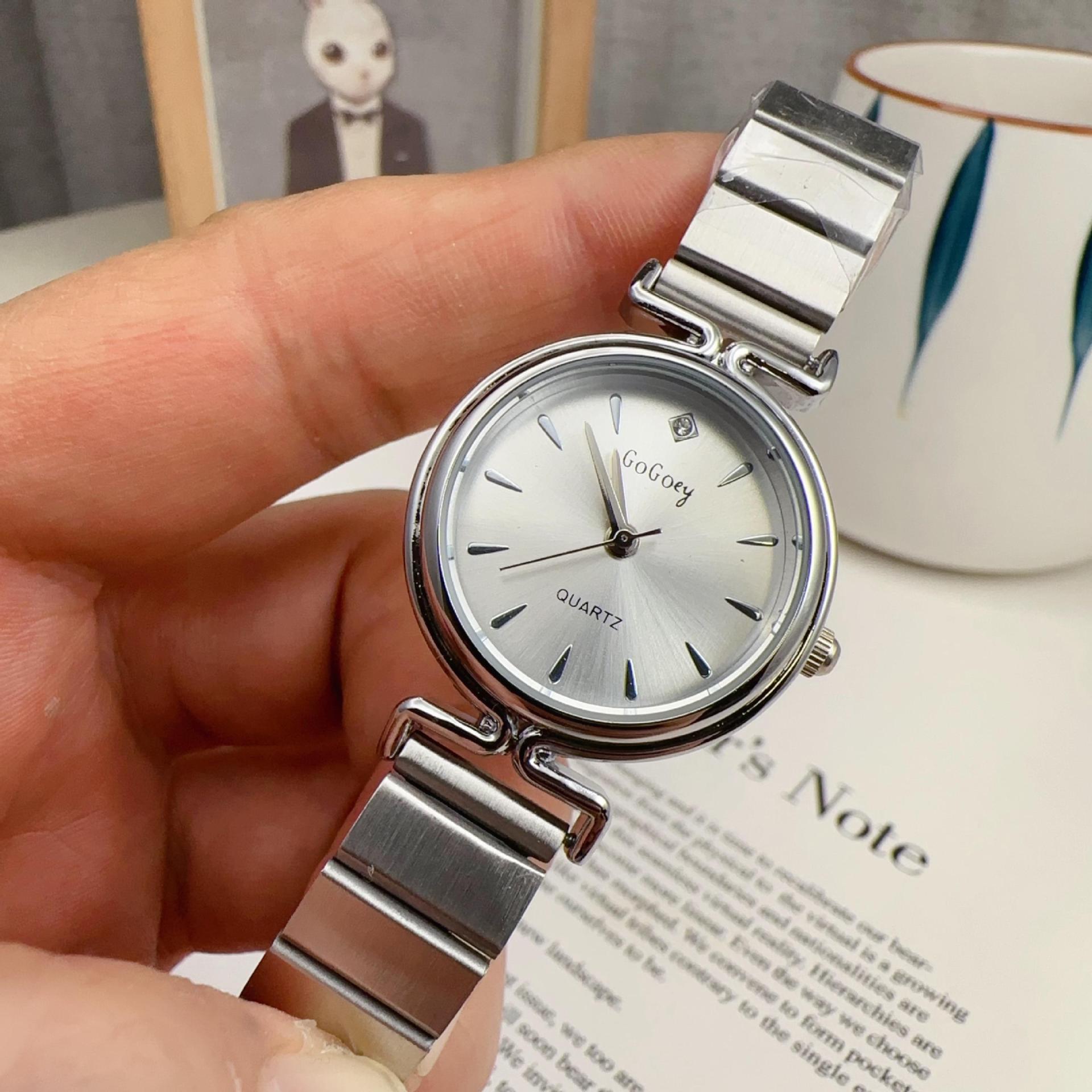 50g Weight Ordinary Glass Mirror Material Alloy Strap Material Watch Classification Pointer Display Type Single Folding Buckle Buckle Style Round Dial Shape Holiday, Street Occasion Quartz Movement Solid Color Pattern All Seasons Season Women's Gender Simple Style, Classic Style Style Simple Style Classic Style Solid Color Single Folding Buckle Quartz Watch 无