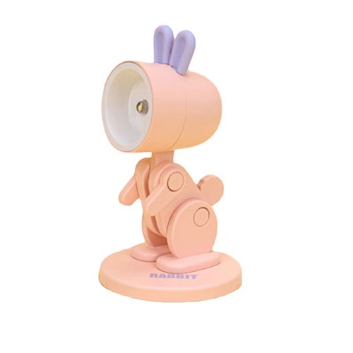 Creative Bunny Mini Table Lamp Desktop DIY Cute Pet Cute Ornament Folding Night Light Internet Celebrity Student Gift