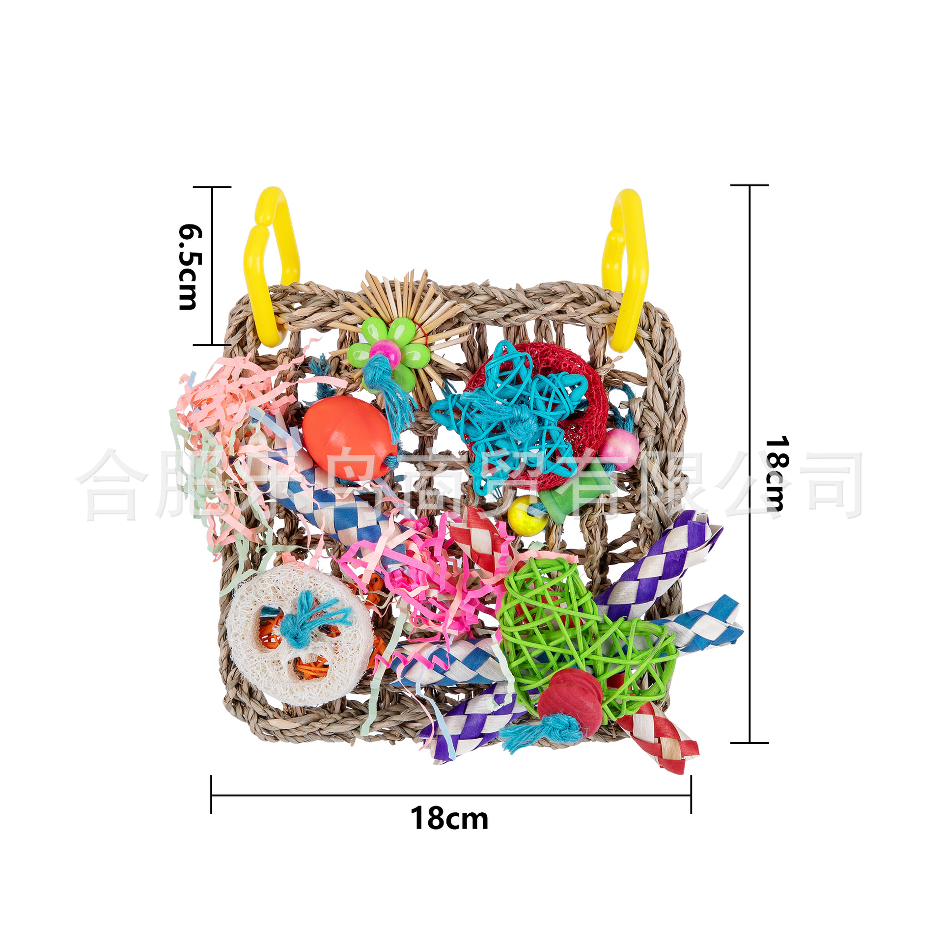 Loro roer juguete suministros de aves malla de hierba de color tejido tubo loofah paja papel de seda roer juguete escalada