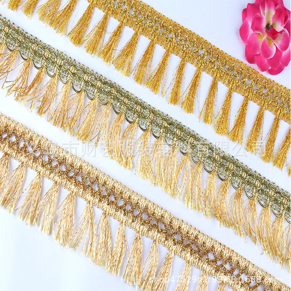 Auxiliary materials wholesale production of golden row lace 4.5cm…