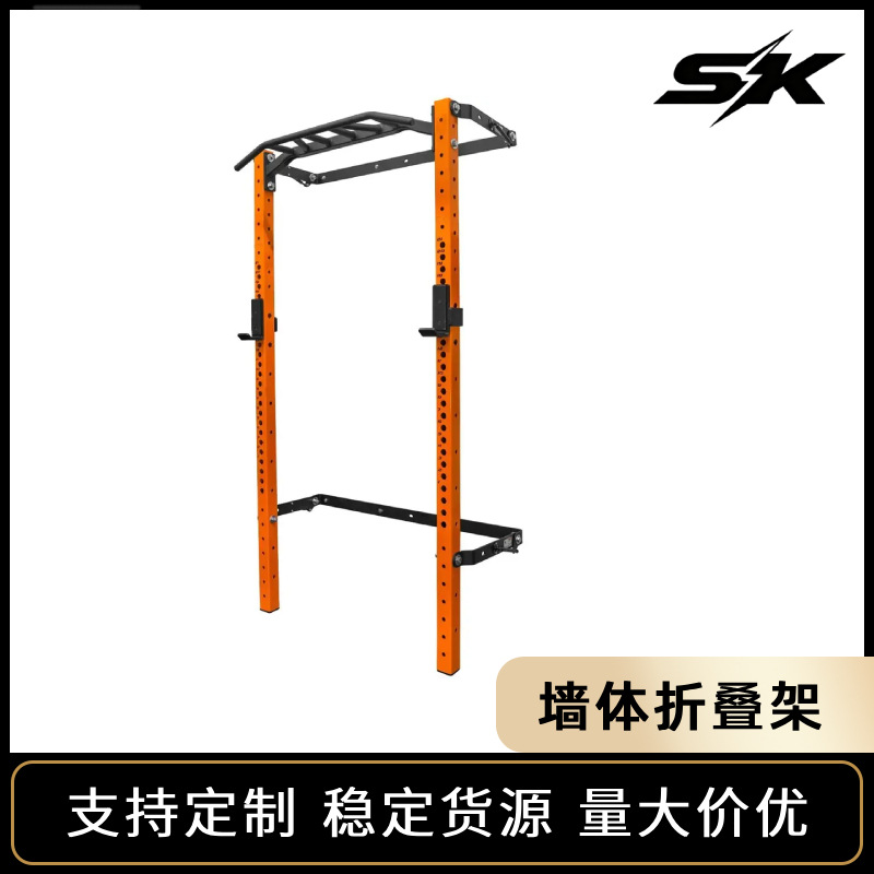 Foldable Pull-Up Human Climbing Bench Press Weightlifting Squat Rack Comprehensive Trainer Fitness Equipment