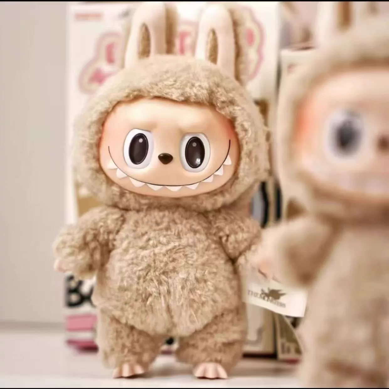 Bubble Mart Labubu Labbabcal Laja серия с гелевым лицом, слепой бокс, коллекционная мини-версия 1:1
